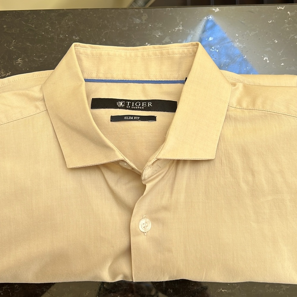 Tiger of Sweden Beige Men's Shirt